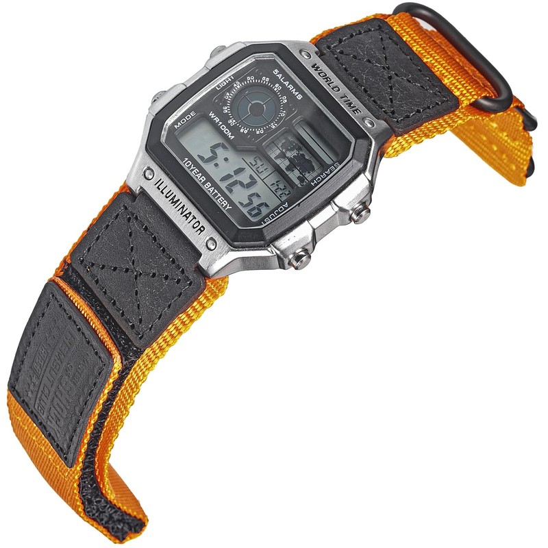 18mm Tactical Nylon Strap for Casio Watches | Quick Release Military Style Sh…