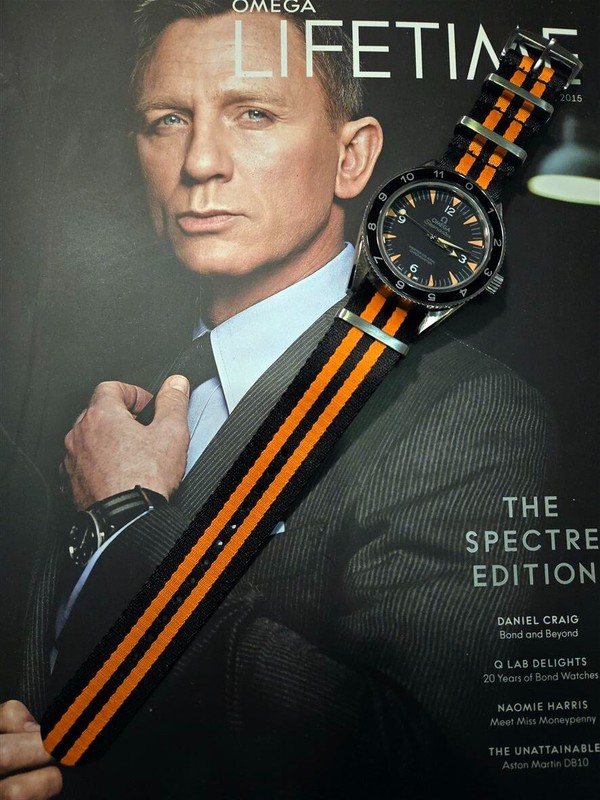 Ω OMEGA Seamaster James Bond 007 RAF Premium Ballistic Military watch band strap