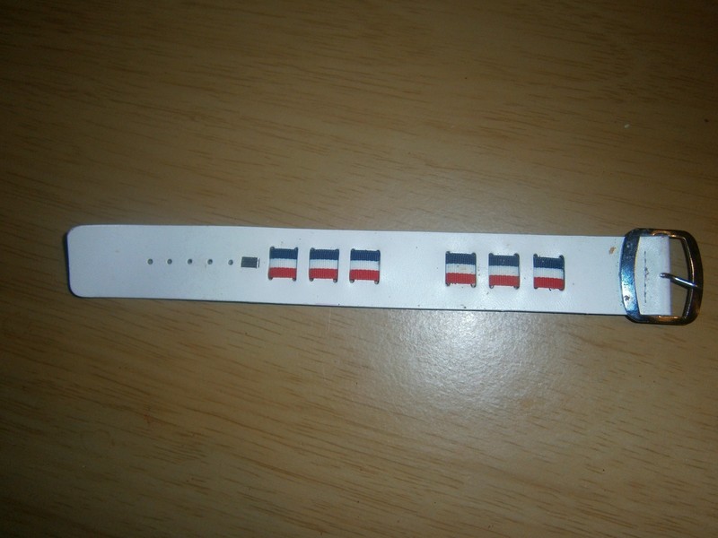 Vintage dutch flag col. 1 piece strap. 26mm & 10mm central. Oldstyle Eire(E26a2L