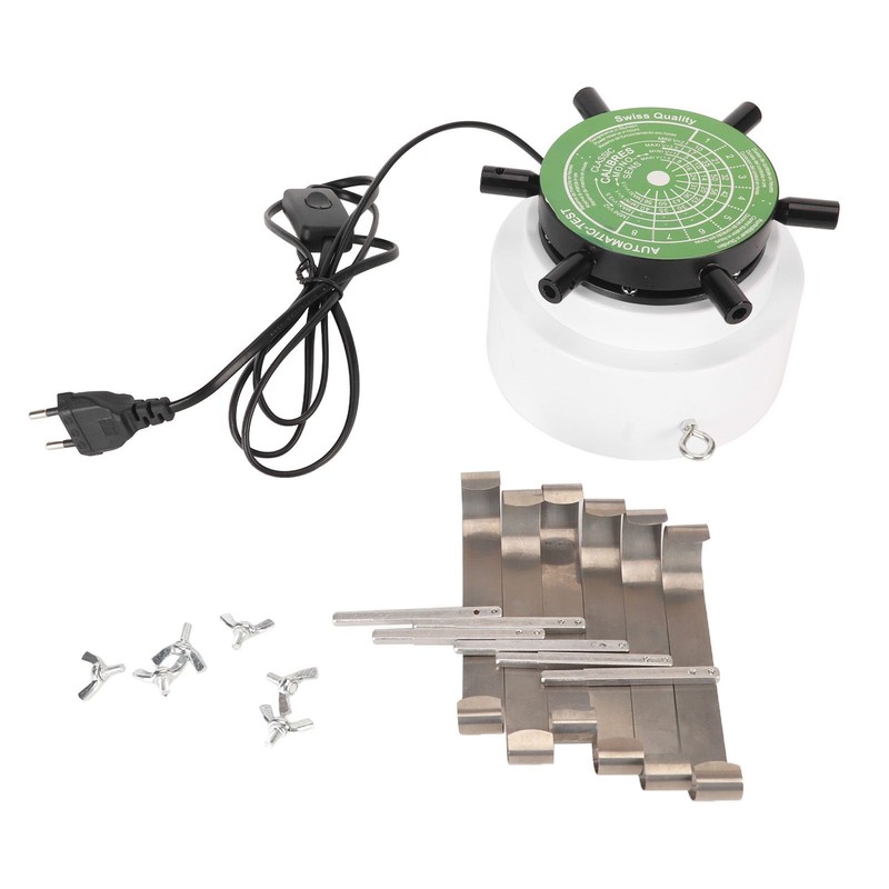 Automatic Watch Winder Machine Alloy Mechanical For 6 Watches EU Plug 220V Test gallery