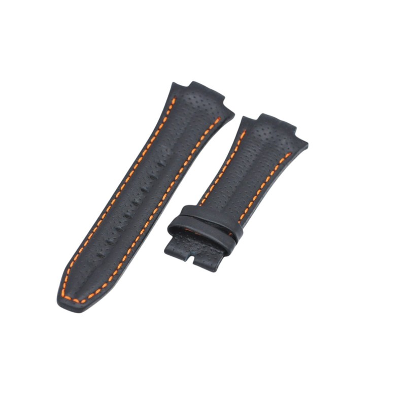 Sportura 7T62-0ED0 15mm Black Leather Watch Strap For Seiko gallery