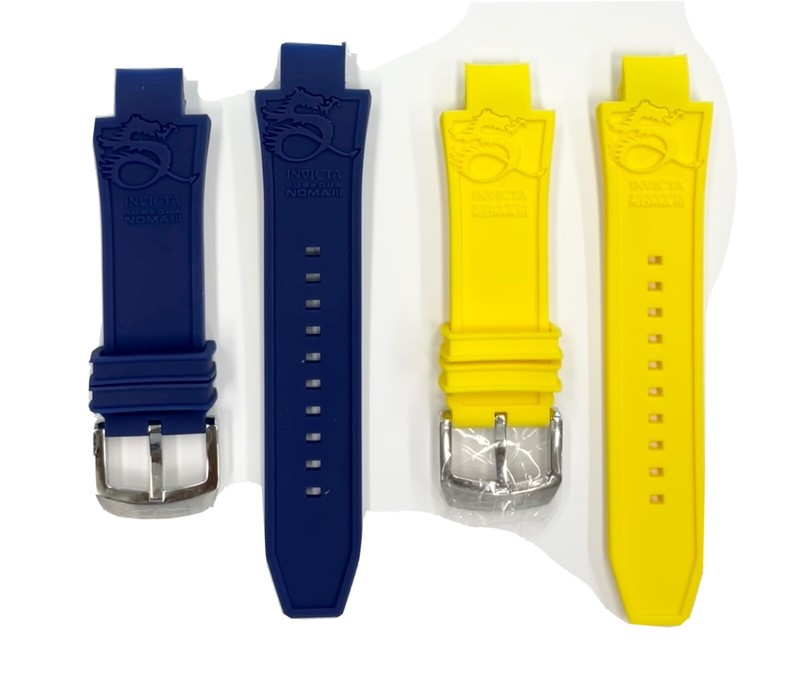 Band Combo for 50 MM Subaqua Noma III – qty 2 Genuine Invicta Watch Bands 28mm
