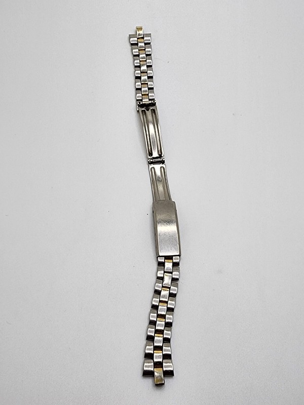 Vintage Stainless Steel Hong Kong Silver Tone Metal 11mm Width Watch Band