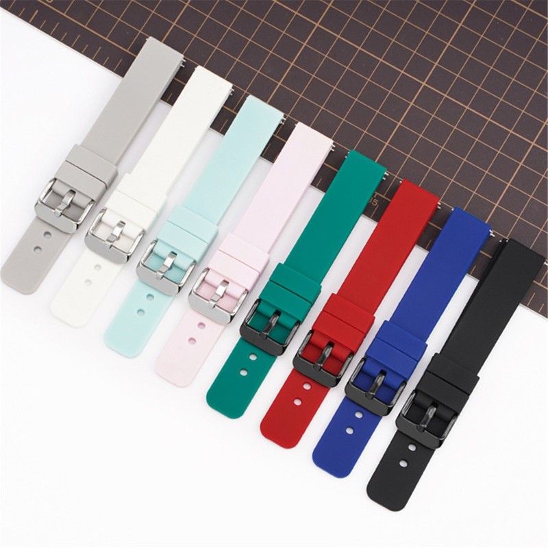 10mm 12mm 14mm 15mm 16mm 18mm 19mm 20mm 21mm 22mm 24mm Silicone Watch Band Gold gallery