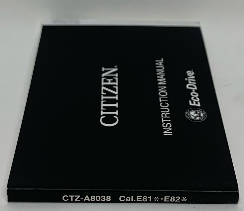Citizen Eco-Drive Watch Instruction Guide/Manual Booklet BL5 Caliber E81/E82 gallery