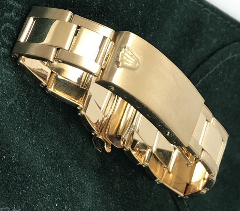 ROLEX 18k Gold Bracelet 19mm Riveted Link DAYTONA Ref 71 End Links gallery