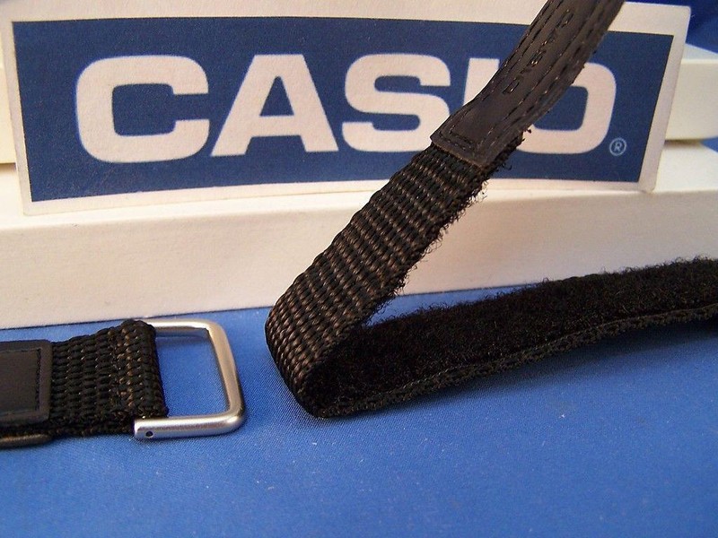 Casio Watch Band AW-80V-1 Black NylonGrip Strap. Fits most 18mm Sports Watches gallery