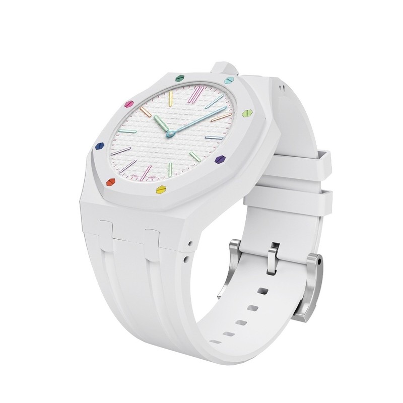 Bioceramic Case+Silicone Band Mod Kit For Swatch X AP Royal Pop Pocket Watch gallery