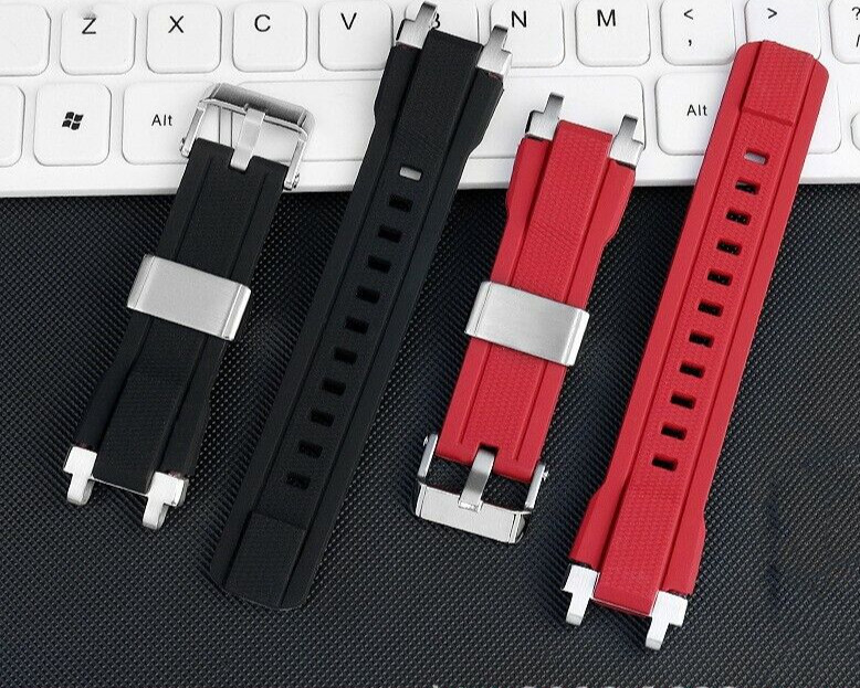 Red Rubber Strap For CASIO G-SHOCK MTG-B1000 G1000