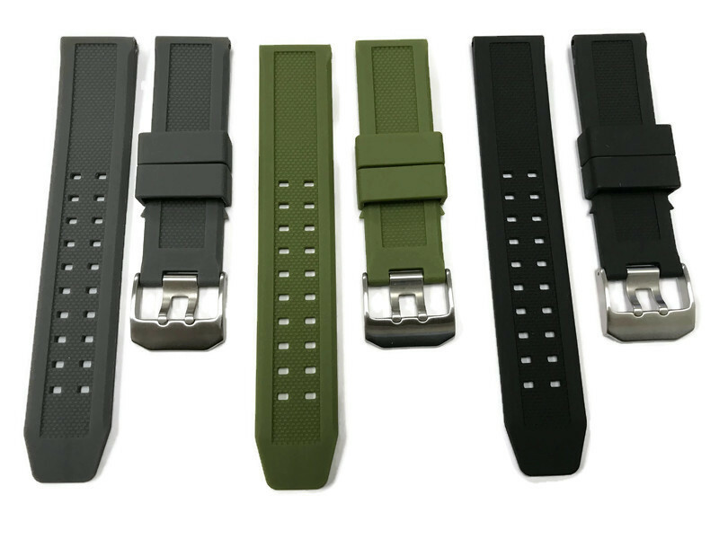 23mm Replacement Rubber Watch Band Strap Fit Luminox Navy Seal EVO 3050 8800 395