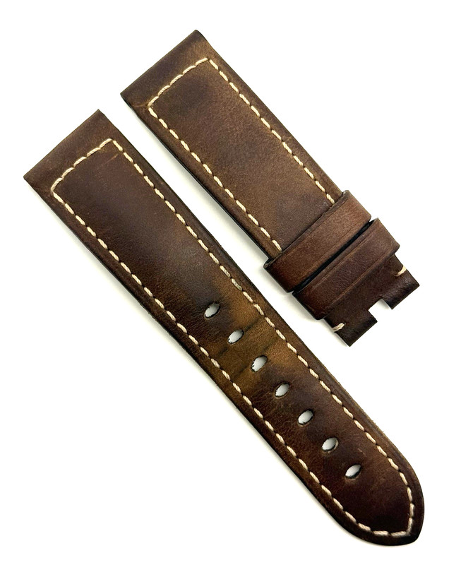 Officine Panerai 22mm x 20mm Assolutamente Brown Watch Strap Tang Authentic OEM
