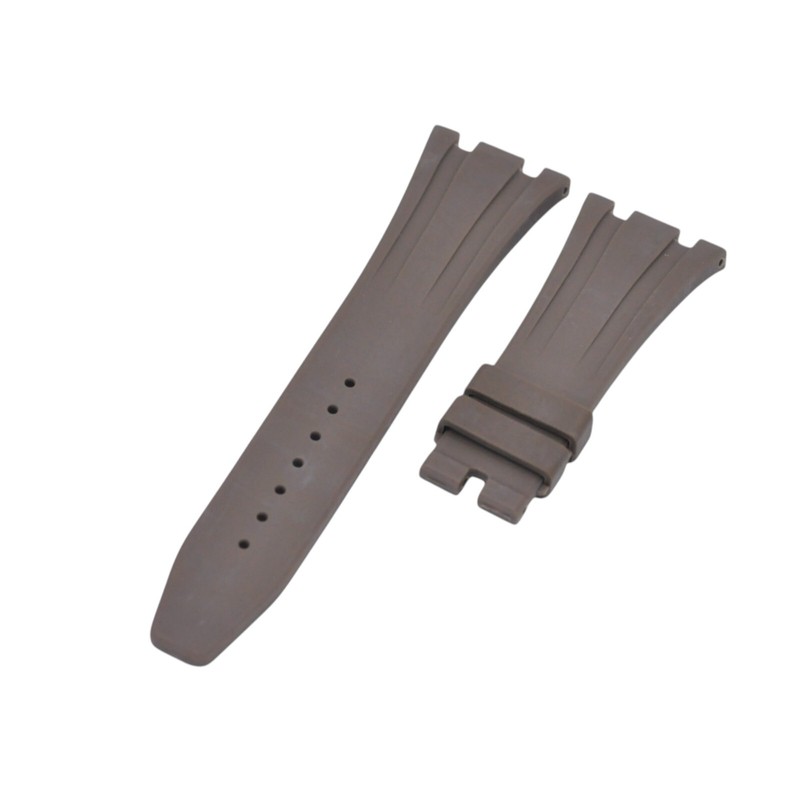 27mm Brown Rubber Watch Strap For Audemars Piguet Royal Oak 39 & 41mm Case