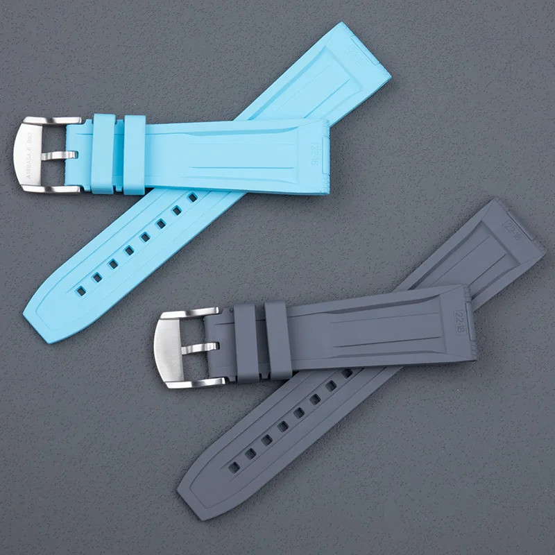 For Breitling Avenger Navitimer 20 22mm Fluorine FKM Rubber Watch Band Strap gallery