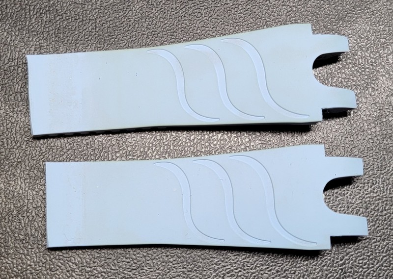 OEM Ulysse Nardin Executive Baby Blue rubber Watch Strap 23-8.5/18 mm,70+72mm