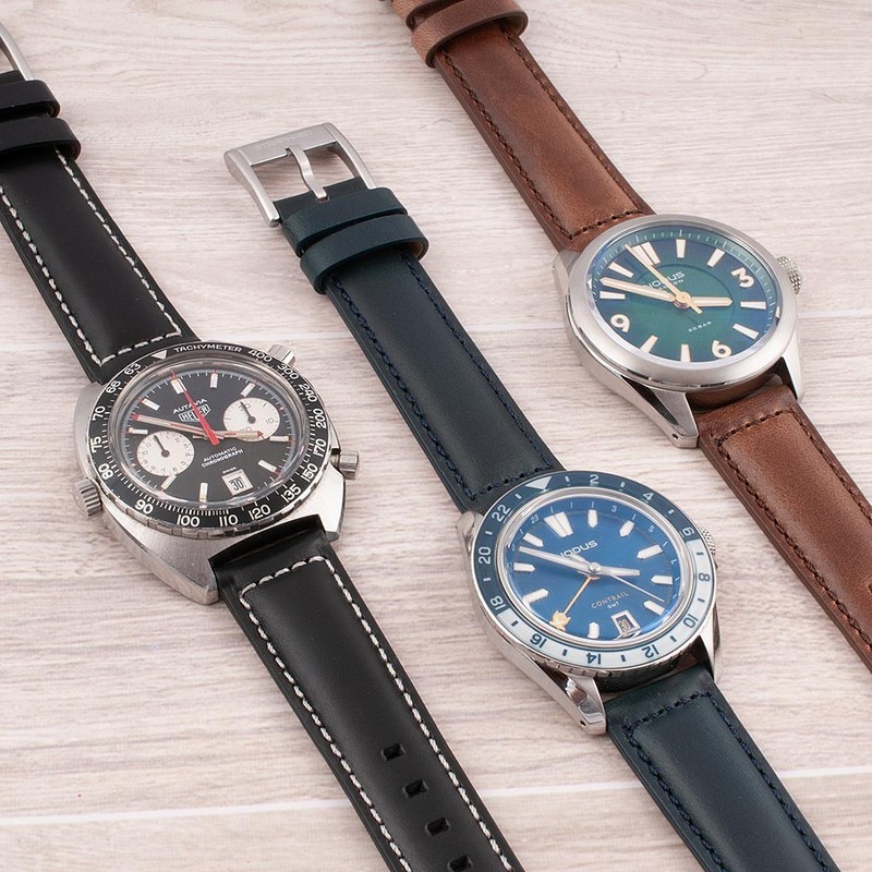 Full Grain Leather Epsom Style Quick Release Watch Straps gallery