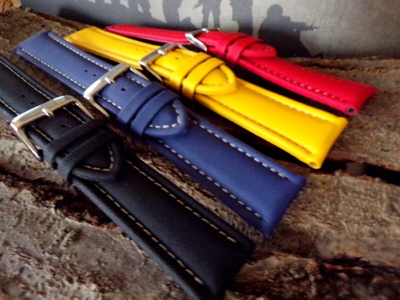 Sailcloth Ballistic nylon Red Blue Yellow NATO military watch band Sport strap