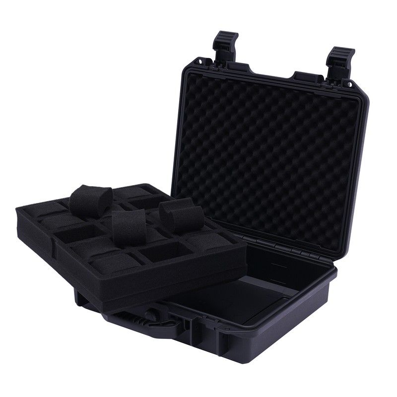 Waterproof Plastic Suitcase Display Storage Case 15 Slots Watch Storage Box Case gallery