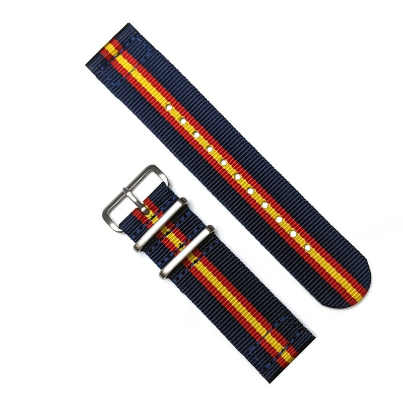 Two-Piece 22mm Red Bull Toro Rosso Inspired Strap Nylon Watch Band
