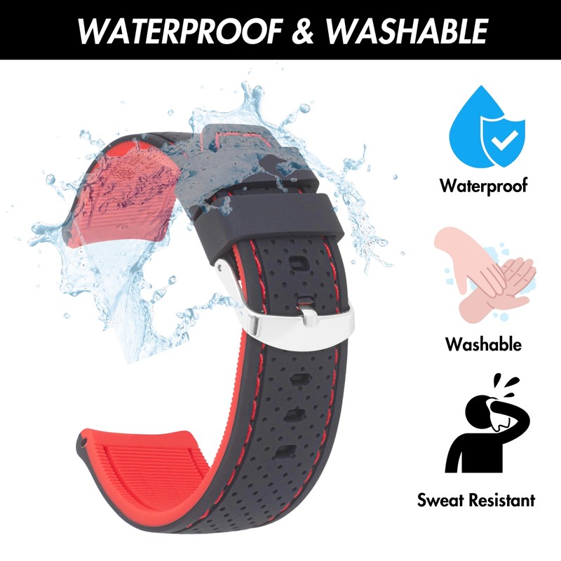 20mm Silicone Rally Strap Watch Band for Orient Contemporary Classic gallery