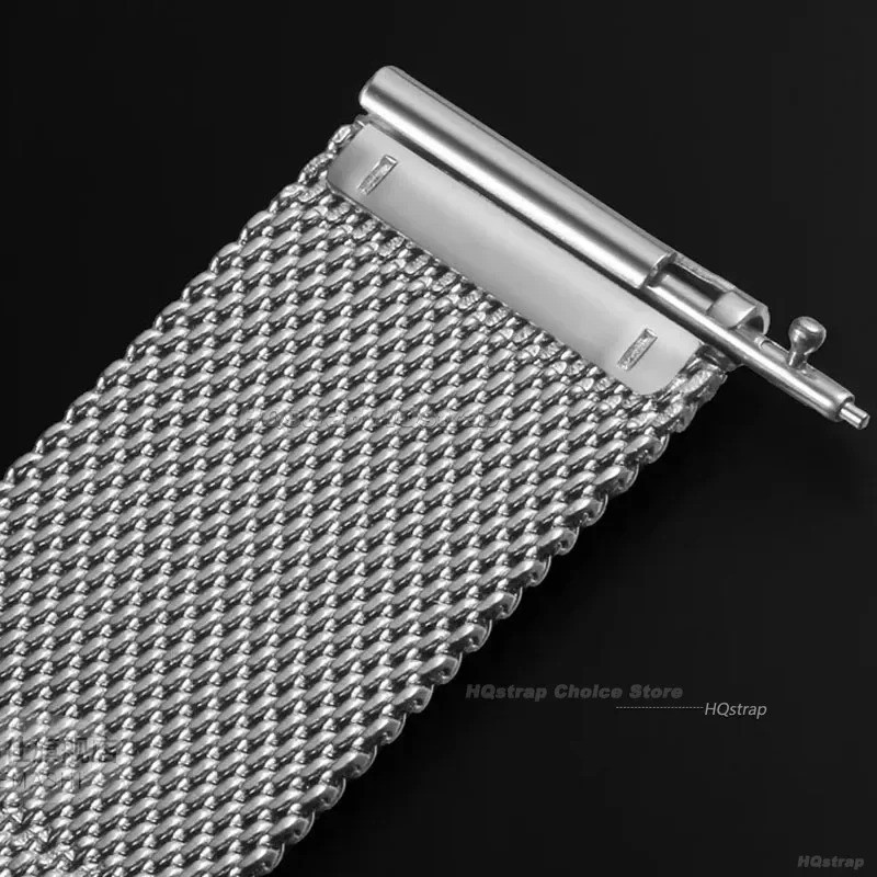 12–24mm Stainless Steel Mesh Metal Watch Strap Band Unisex gallery