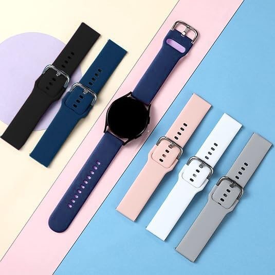 Xininyia AR-01 Smart Watch Bands, Soft Silicone Adjustable Medium, 5-Pack gallery
