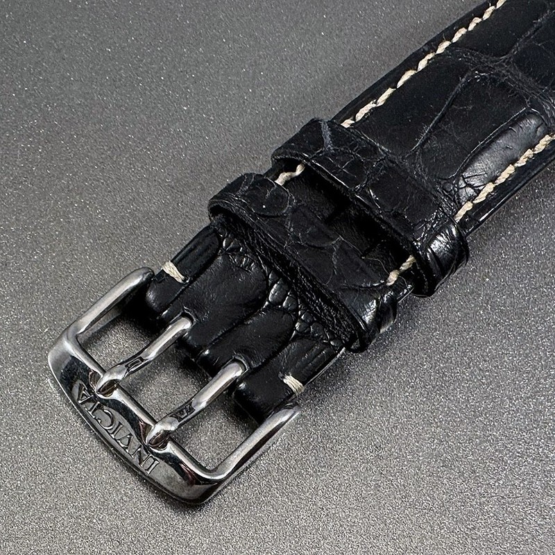 RARE Invicta Legato Strap Set 4 Lupah + Others 3: Gen. Black Alligator; 24 mm gallery