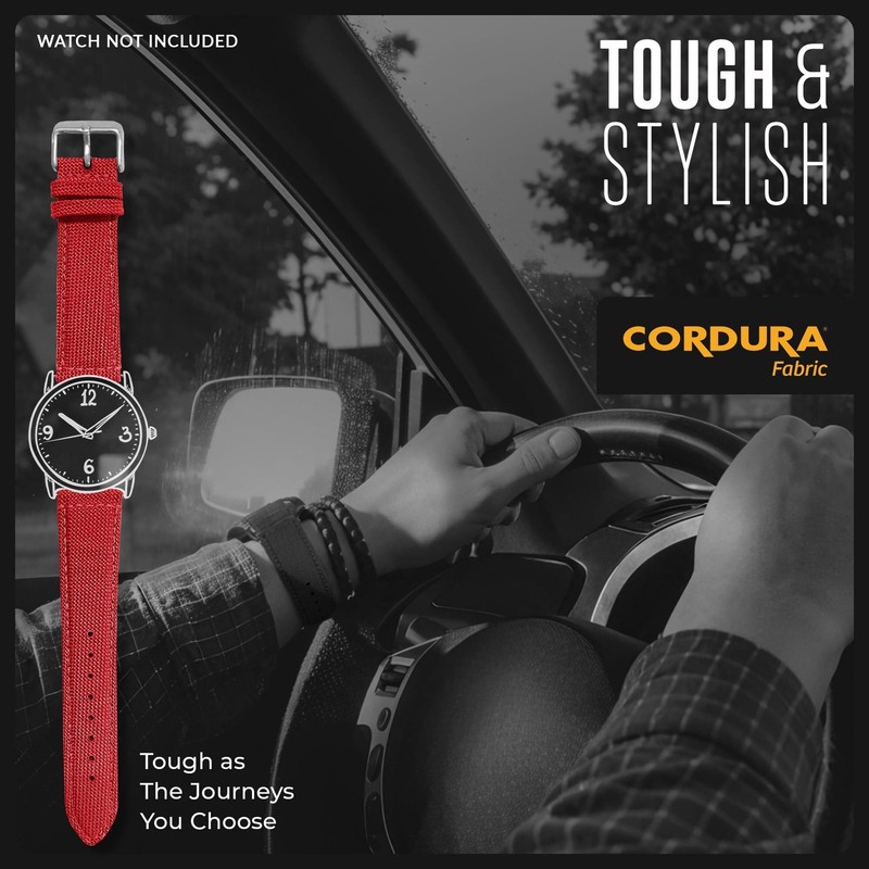 Alpine Cordura Fabric Watch Band | Water-Resistant Canvas Quick Release Watch... gallery