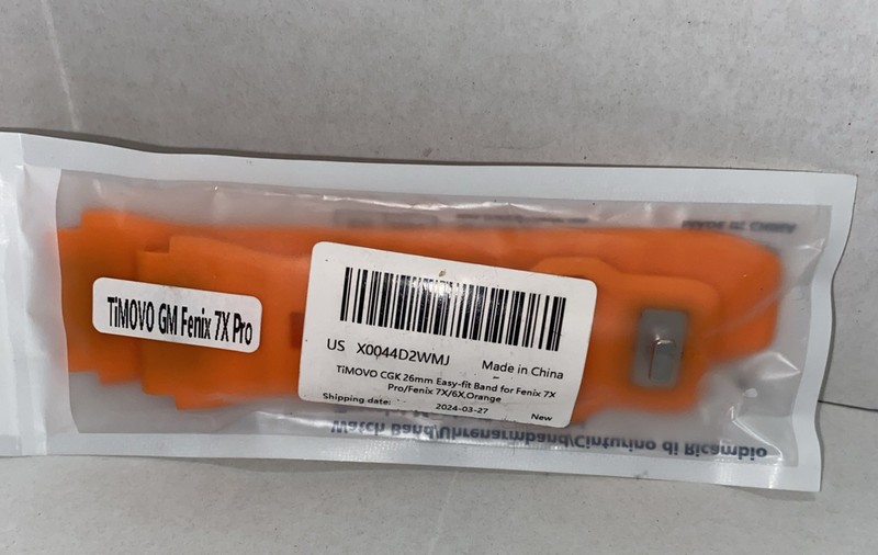 26mm Easy Fit Band For Fenix 7x Pro Fenix 7x/6x/5x Orange New See Description