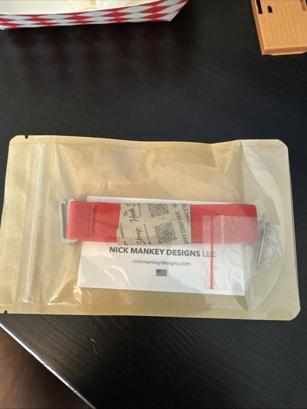 Nick Mankey 20mm Pro Hook Watch Strap for 6.75″ (Alert Red)