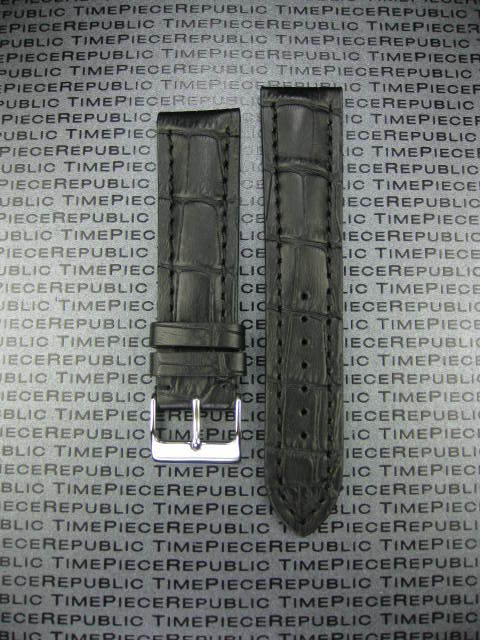 22mm Genuine Grain Leather Strap Tang Buckle Watch Band BREITLING Black Blue B