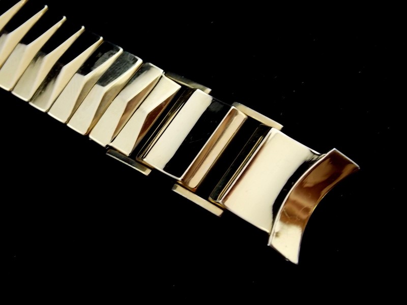 Vintage High Quality Flex-Let Executive Center expansion watch band 19mm 3/4 in