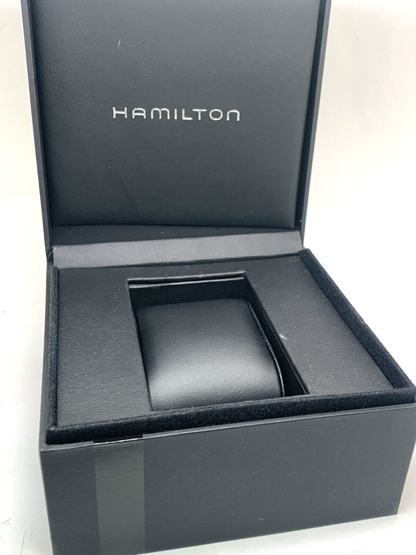 Hamilton Watch Presentation Black Cardboard Box Display Empty