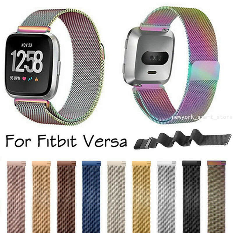 For Fitbit Versa / 2 Watch Magnetic Milanese Loop Mesh Wrist Band Strap Bracelet