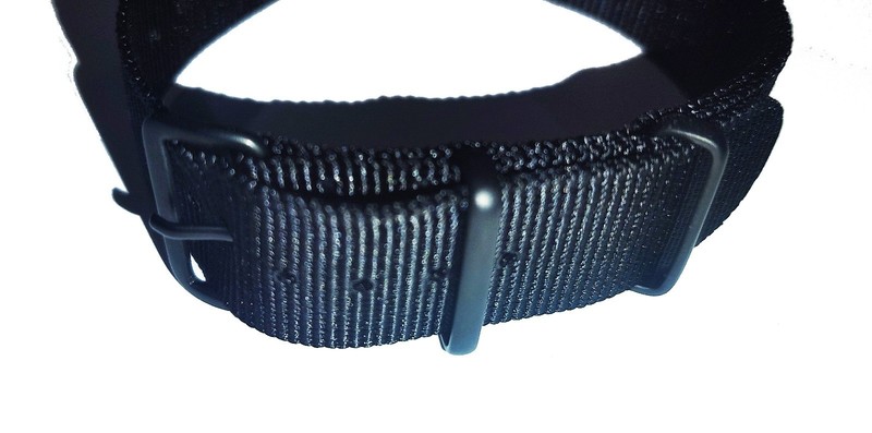 22mm 3-Ring ALL BLACK Nylon Military Watch Band Strap Fits Luminox CASIO TIMEX gallery