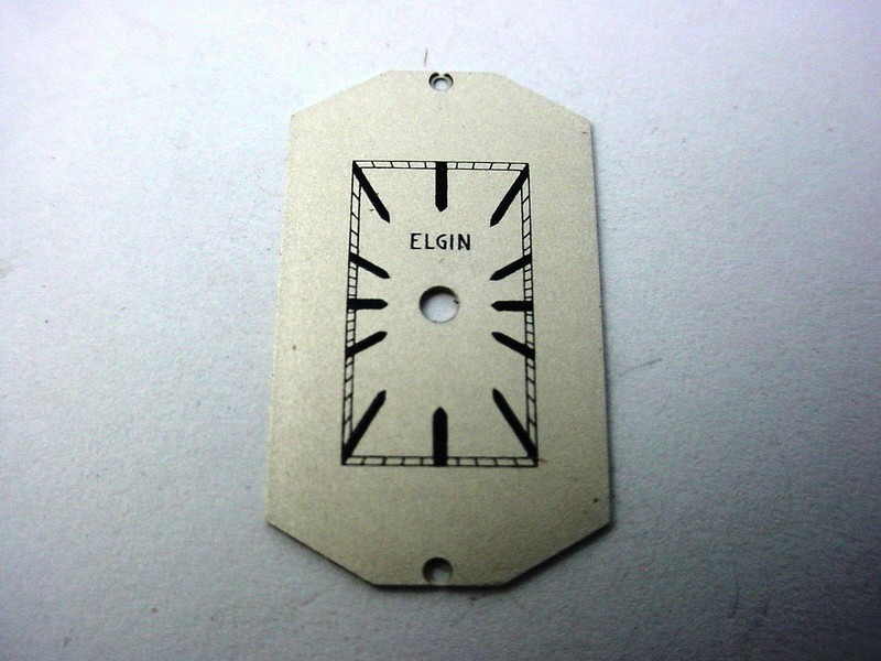 Black Arrow Markers Elgin 24.3mm by 14mm Watch Dial Pearl Vintage New Old Stock