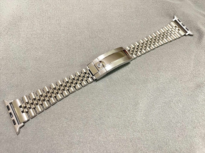 Steel Jubilee Bracelet Oysterflex Band for Apple Watch 7 8 9 S10 Ultra 2 42-49mm