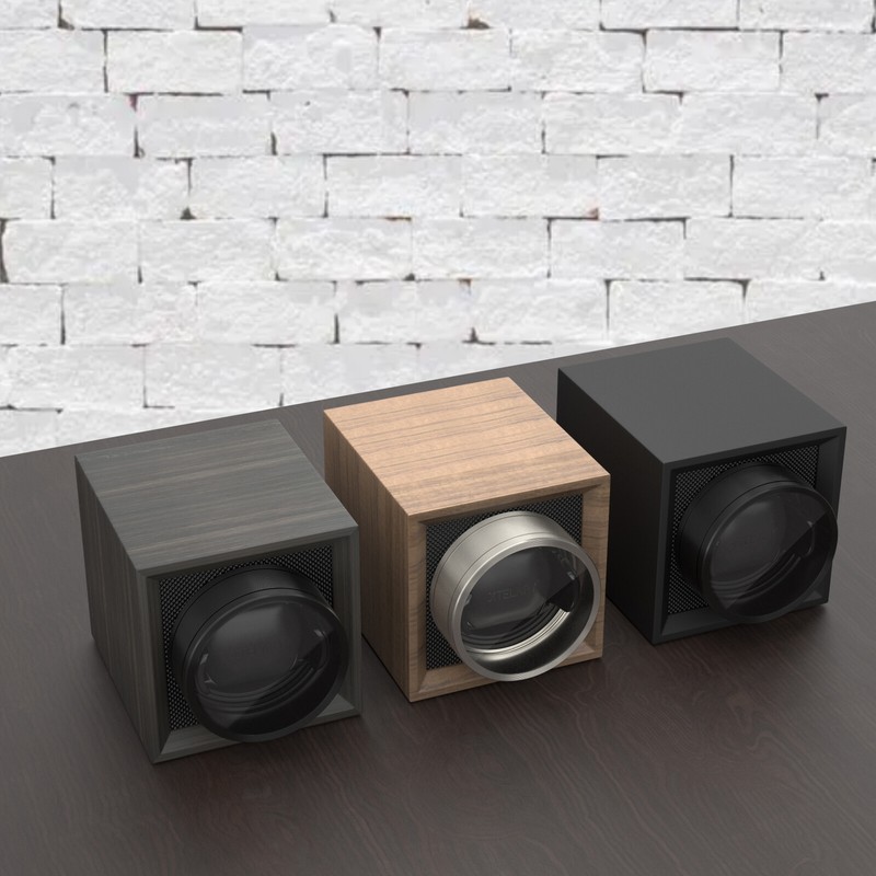 Automatic Single Watch Winder Display Watch Case Box Dual Power Dustproof Cover gallery