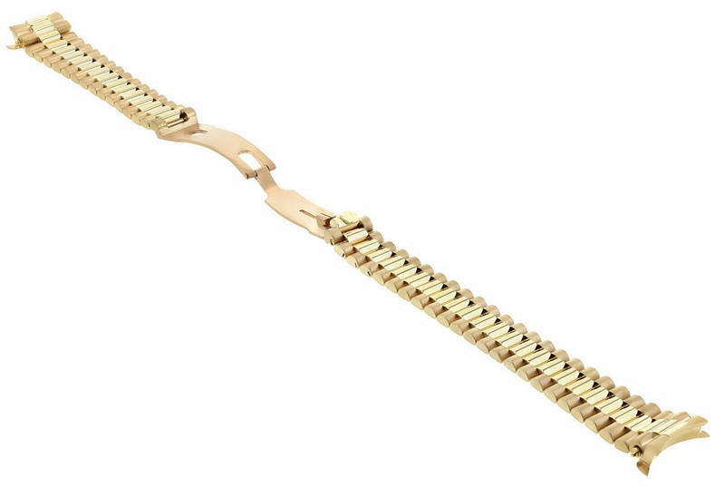 18K Yellow Gold President Watch Band Strap For Rolex 26MM Datejust President gallery