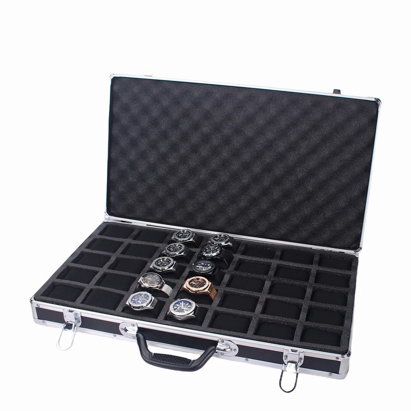 35 Slots High Quality Watch Storage Box Aluminum Suitcase Case Jewelry... gallery