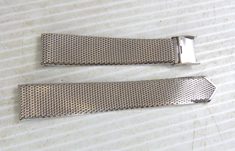 Gorgeous Vintage Spidel 10k White Gold Filled Men’s Watch Bracelet Band Only