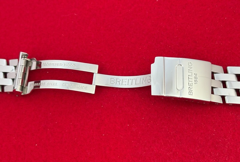 Breitling Stainless Steel Wings Bracelet 19mm Model 340A S5197 gallery