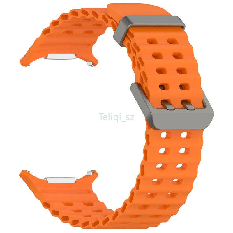 2X For Samsung Galaxy Watch Ultra 47mm Replacement Silicone Sports Strap Band US gallery