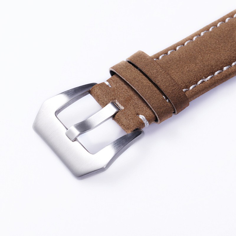 18mm 20mm 22mm 24mm Quick Fit Matte Genuine Leather Watch Band Strap gallery