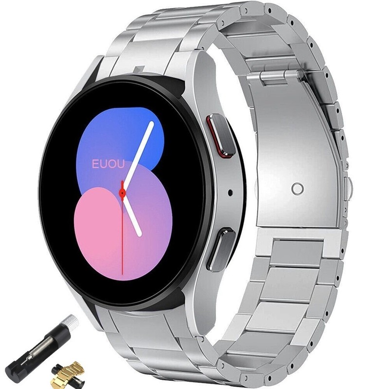 No Gaps Titanium Strap For Samsung Galaxy Watch FE 7 6 5 44/40mm Band Bracelet