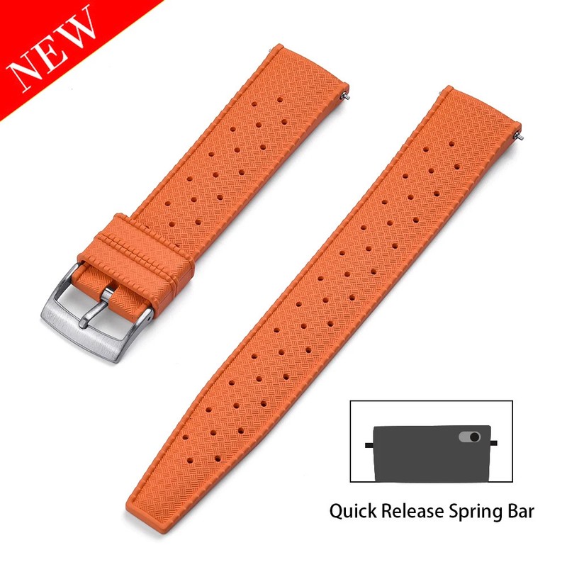 Premium Tropical FKM Rubber Straps 18mm 19mm 20mm 21mm 22mm for Watch Strap