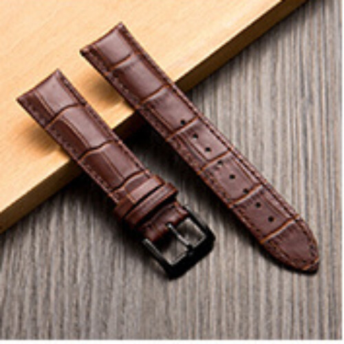 Genuine Leather Watch Strap High Quality Calf Leather Pin Buckle Band 12-24mm