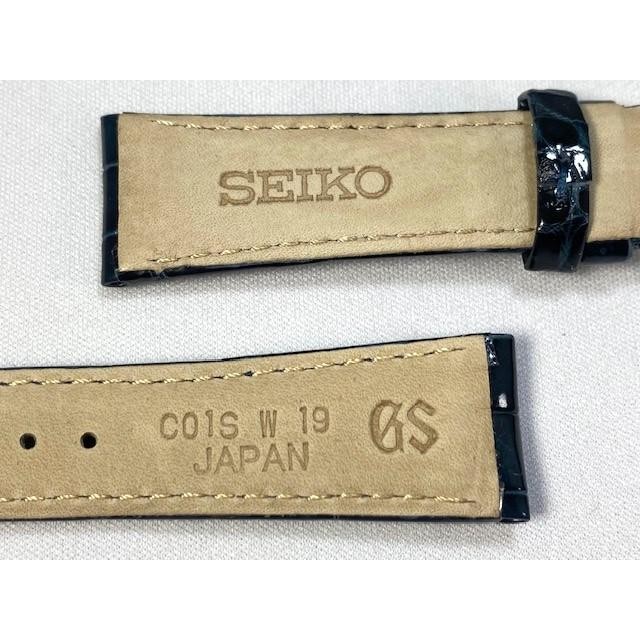 New Genuine Grand Seiko C01S011J9 Leather Band 19mm Navy SBGW049/9S64-00J0 gallery