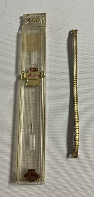 New Vintage Speidel Women’s Adorna 10K Yellow GF Formal Fancy Watch Band