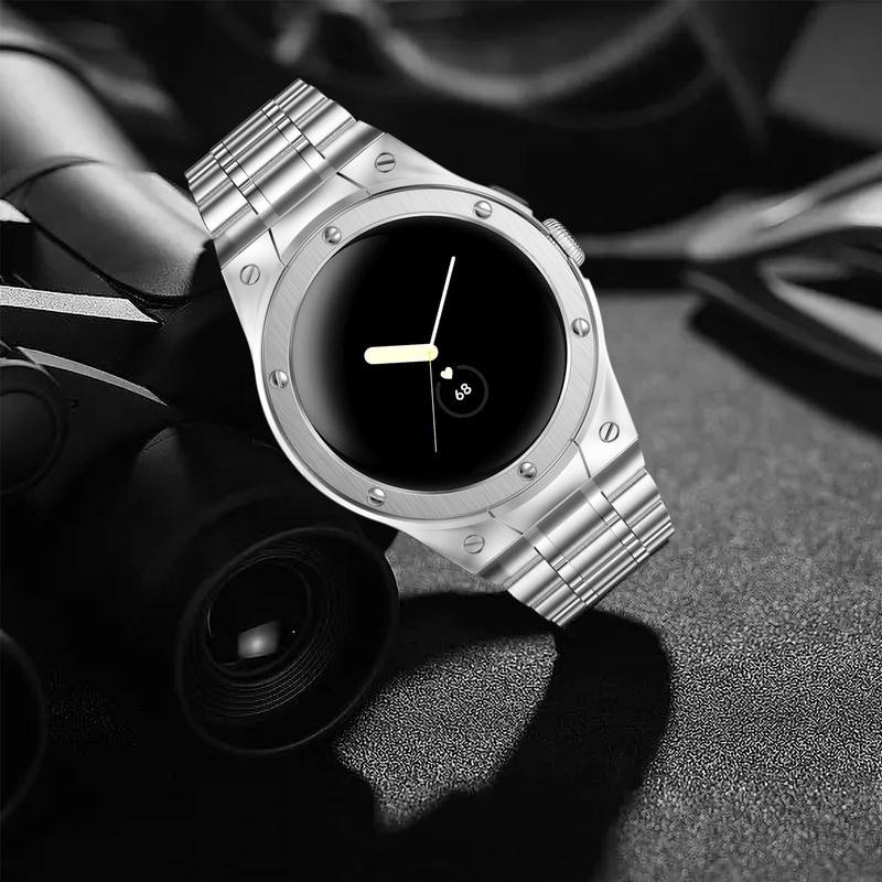 Stainless Steel Case & Bands for Google Pixel Watch 3/2/1 - Adjustable Metal Str gallery
