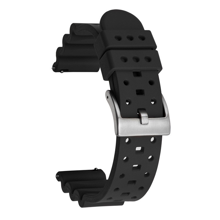 High End Fluororubber Quick Release Watch Strap Waterproof Band 18/20/22/24mm